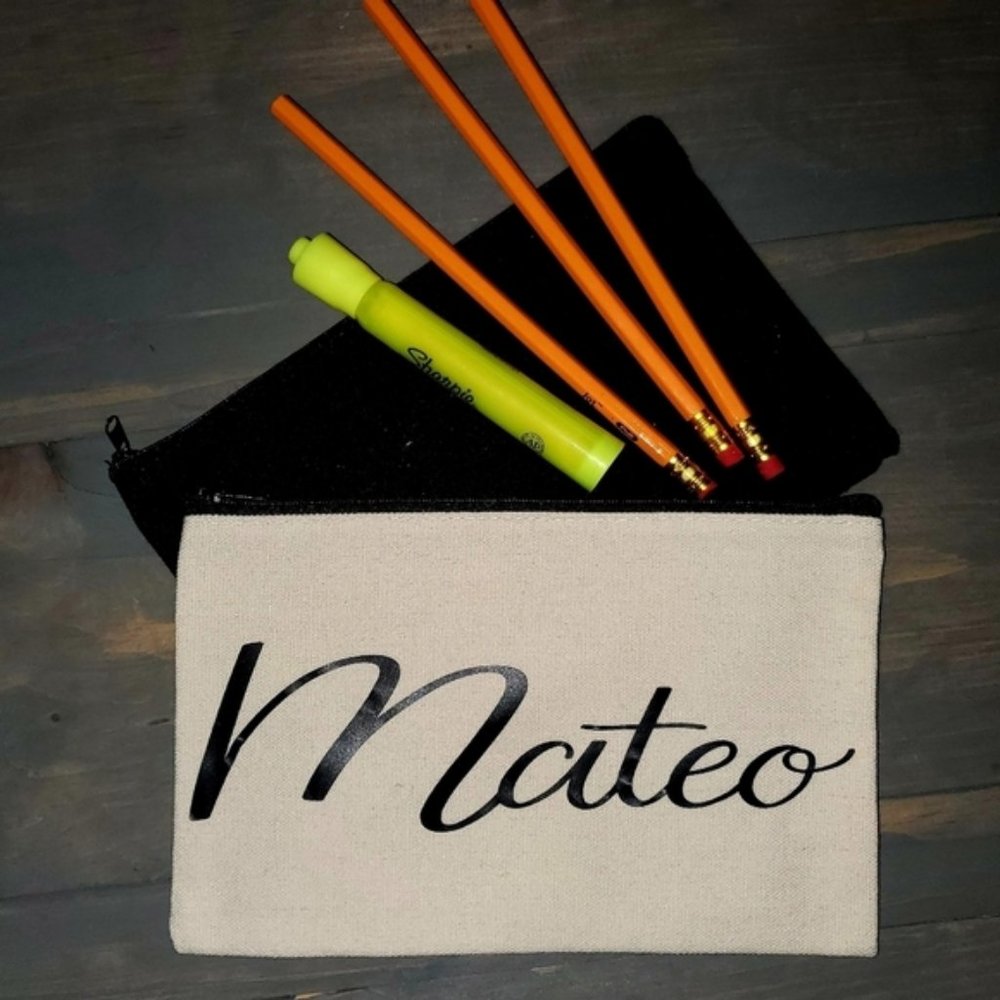 Hand Crafted | Personalized Canvas Pencil Case